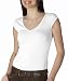 8705 Bella Sheer Rib V-Neck Tee