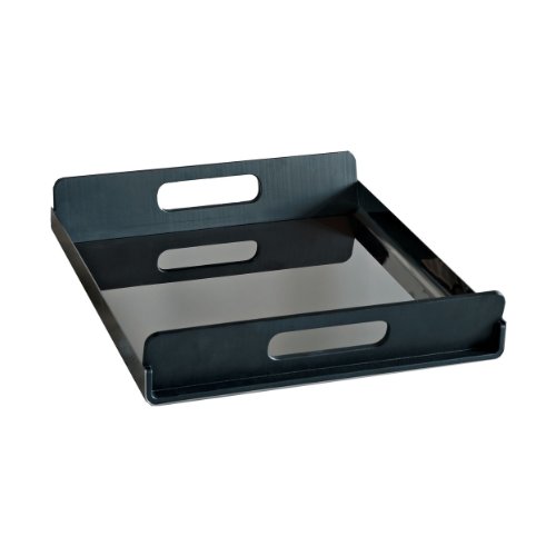 Alessi GIA01/55 Tablett, rechteckig aus Edelstahl mit Griffen aus thermoplastischem Harz,  Preisvergleich