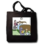 Rich Diesslins Funny General Cartoons - Monster Bedtime Stories - Tote Bags