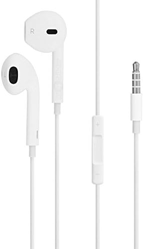 Universal Ear-pod for iPhone 6, iPhone 5, iPhone 4, iPad 2,3,4. iPad 5, iPad Mini, iPod Touch/iPod Nano,most Cell Phones and Other Devices Like MP3, CD Players,laptop -4FT (White)