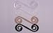 Bra Barrette 4 Pack White, Tan, Clear, & Black