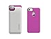 Boostcase Hybrid Battery Case for iPhone 4/4S - White/Pink