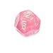Chessex Borealis Pink with silver d12 Dice