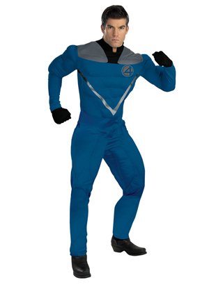  Mens Superhero Theatre Costumes Fantastic 4 Mr Fantastic Costume With Muscles