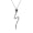 10k White Gold Diamond Snake Pendant (1/10 cttw, I-J Color, I3 Clarity), 18