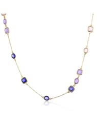 kate spade new york "Coated Confetti" Turquoise Colored Wrap Necklace, 45"