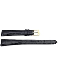 Seiko Black Leather Alligator Grain Watch Band