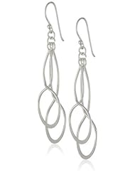 Sterling Silver Double Twist Drop French Wire Earrings