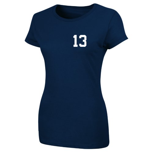 MLB Women's New York Yankees Alex Rodriguez Signature Series Tee (Athletic Navy, Small)