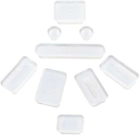 aBanyan 9-pieces Anti Dust Plug Cover for Apple MacBook Pro Air 11 13 15 17 Inch (Clear)