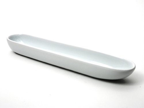 Kitchen Supply 8135 White Porcelain Olive Boat, 9.5 Inch