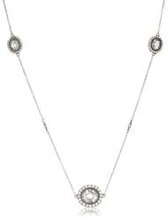 Freida Rothman Belargo Jewelry "Hampton" Black Rhodium Plated Long Montauk Station Wrap Necklace