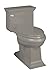 KOHLER K-3453-K4 Memoirs Comfort Height Elongated Toilet with Stately Design, Cashmere