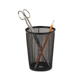 Rolodex Nestable Jumbo Wire Mesh Pencil Cup, 4.375 Diameter x 5.125 Height, Black (62557)
