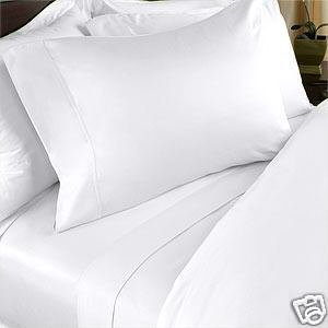Solid White Queen Size 300 thread count 8PC Bed In A bag comforter set 100% Egyptian Cotton including sheet set+ duvet set +Down Alternative comforter By LuxuryEgyptianCotton