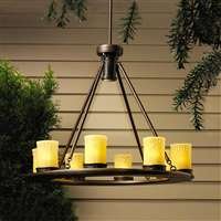 Kichler Outdoor Chandelier 8 Light With 1 Downlight Olde Bronze by Kichler