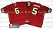 Jeff Garcia 2002 San Francisco 49ers Authentic Reebok NFL Football Jersey (White, Burgundy)