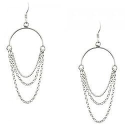 Multi Dangle Earrings in Solid Sterling Silver 925