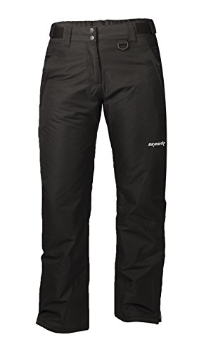 SkiGear by Arctix Women's Waterproof Insulated Ski Pants | Classic Style Snow Pants with ThermaTech Insulation , Black , Large