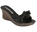 Raman Black Leather Sz 6