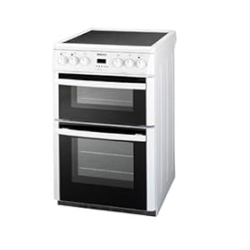 Beko 50cm Double Oven Ceramic Cooker with Timer DVC565W