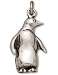 Genuine Raposa Elegance (TM) 3D Penguin Charm Pendant (20 x 11 mm). 100% Satisfaction Guaranteed.