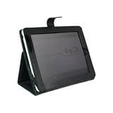 Apple iPad Wifi 3G Model 16GB, 32GB, 64GB BLACK FAUX LEATHER Ebook Reader with a built in kick-stand Carrying POUCH CASE Cover Sleeve