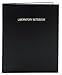 BookFactory Black Lab Notebook - 96 Pages (.25