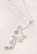 Swarovski Crystal and Sterling Silver Waterfall Necklace