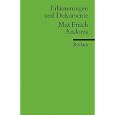 Andorra Erlauterungen by Max Frisch