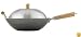 Helen Chen's Asian Kitchen Flat Bottom Carbon Steel 14-Inch Lidded Wok Set