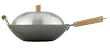 Helen Chen's Asian Kitchen Flat Bottom Carbon Steel 14-Inch Lidded Wok Set