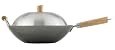 Helen Chen`s Asian Kitchen Flat Bottom Carbon Steel 14-Inch Lidded Wok Set