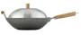 Helen Chen's Asian Kitchen 14-inch Carbon Steel Flat Bottom Lidded Wok Set