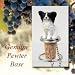 Papillon Dog Wine Bottle Stopper - Black & White