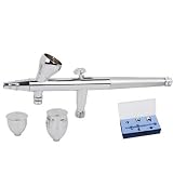Spraymaster Ultimate Multi-Purpose Precision Dual-Action Gravity Feed Airbrush for models, hobby craft, custom auto, cake decorating and others - ABR1005