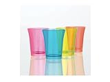16 verres à shot plastique jetables shooter couleur fluo