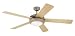 Westinghouse 7813620 Comet One-Light 52-Inch Five-Blade Ceiling Fan, Brushed Pewter with an Opal Globe