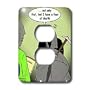 Rich Diesslins Cartoons - Deaths Fear of Dying - Light Switch Covers - 2 plug outlet cover