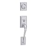 Schlage F358ADD625 Addison Exterior Handleset with Deadbolt, Bright Chrome