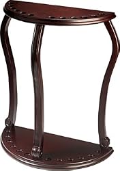 Cherry-stained 12-cue floor rack. - Billiards Equipment