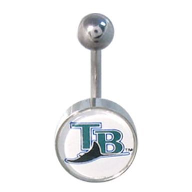Tampa Bay Devil Rays 316L Stainless Steel Belly Ring - 14G - 3/8 Inch Bar Length - Sold Individually