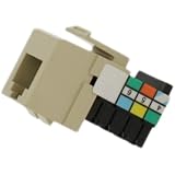 Leviton 41106-RI6 Voice Grade QuickPort Connector, Ivory