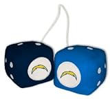 Americans Sport's San Diego Chargers Fuzzy Dice