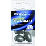 South Bend Eco-Weights Non-Lead Egg Sinker (Black) 1/8 oz
