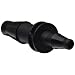 Value Plastics 3050-2 Straight Through Reduction Tube Fitting with Classic Series Barbs, 3/16" (4.8 mm) and 1/8" (3.2 mm) ID Tubing, Black Nylon (25-Pack)