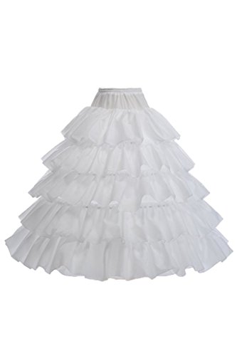 Topdress Women's A Line Floor Length Underskirt Petticoats Slips