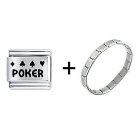 Poker Jewelry Italian Charm Bracelet Gift Center