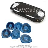 Sony PlayStation Portable Slim (PSP) JAVOSkin (Black) + 6 umd hard cases (Blue) Bundle