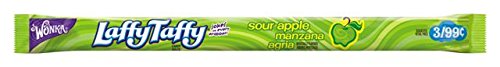 Wonka Laffy Taffy Rope Sour Apple (Box of 24 Ropes)